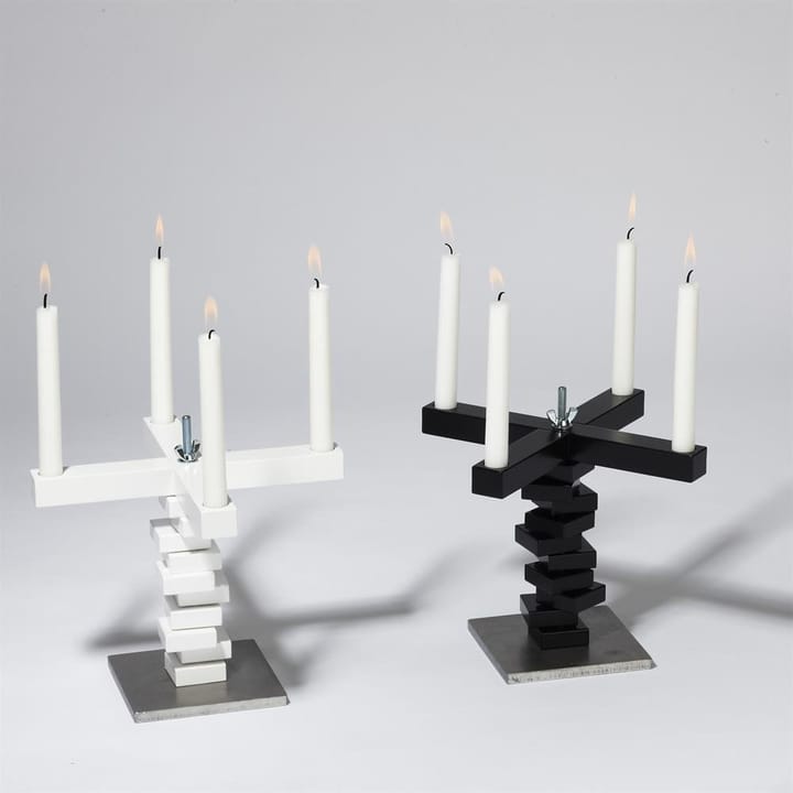 Spin kandelaar, zwart A2