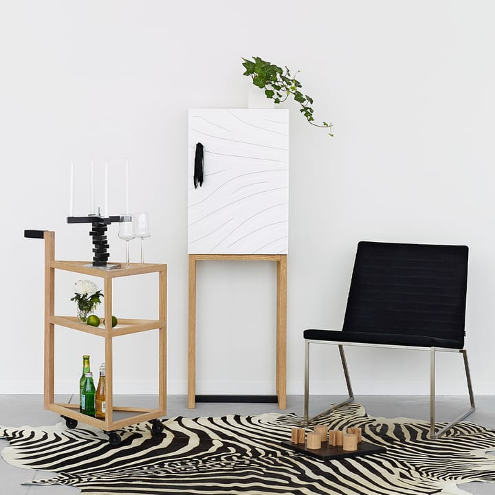 Spin kandelaar, zwart A2