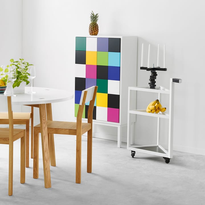 Spin kandelaar, zwart A2