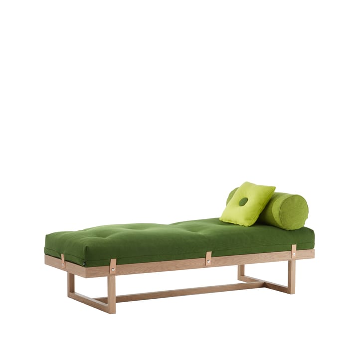 Stay daybed - stof groen, frame van geolied eikenhout - A2