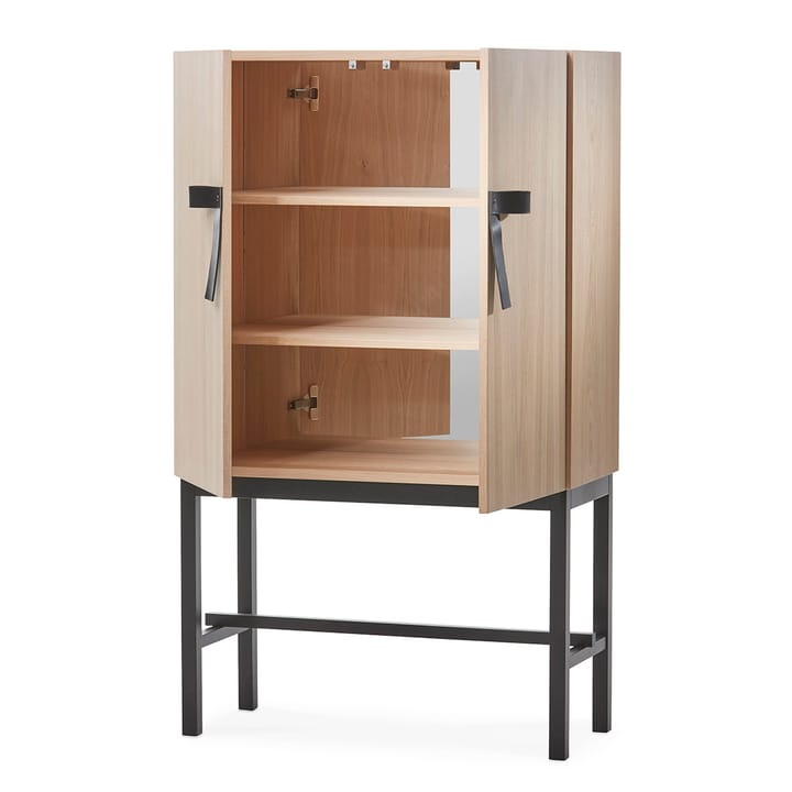 The Bow kast, Witgeolied eiken-zwart A2