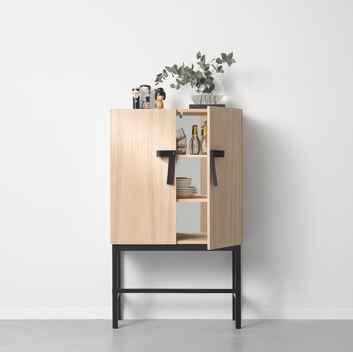 The Bow kast, Witgeolied eiken-zwart A2