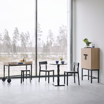 The Bow kast - Witgeolied eiken-zwart - A2