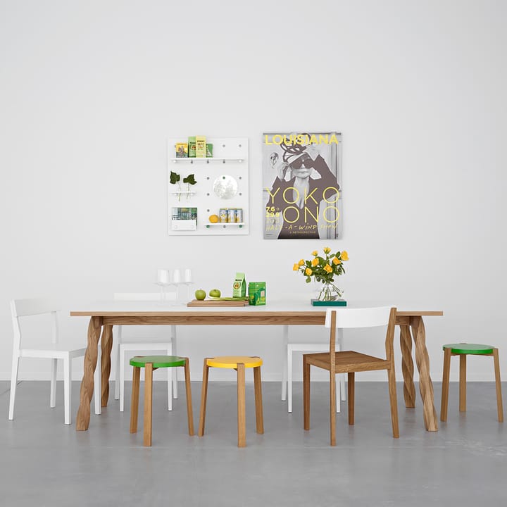 Twist eettafel, Eikenhout-wit A2