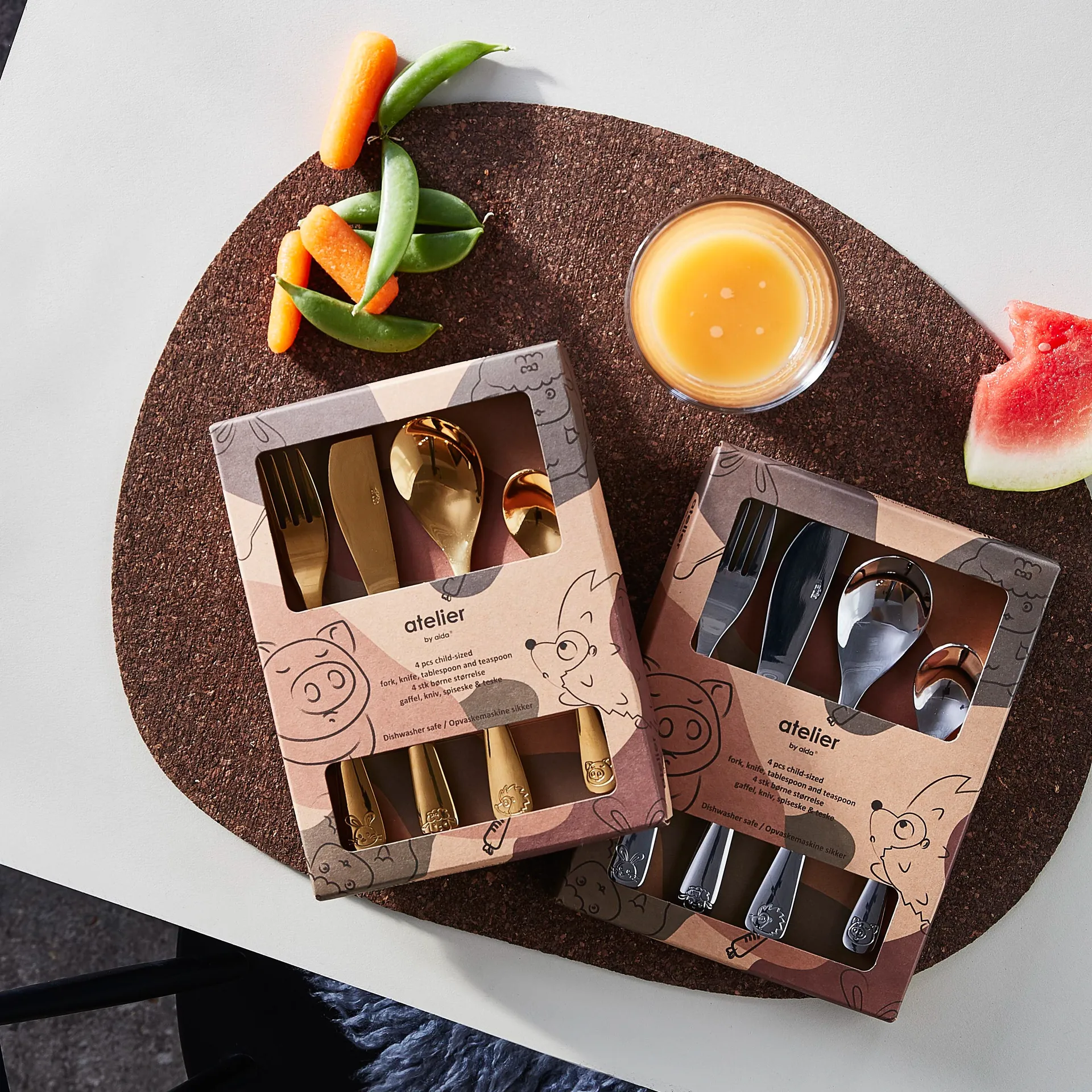 Aida kinderbestek 4-delig, Steel Aida