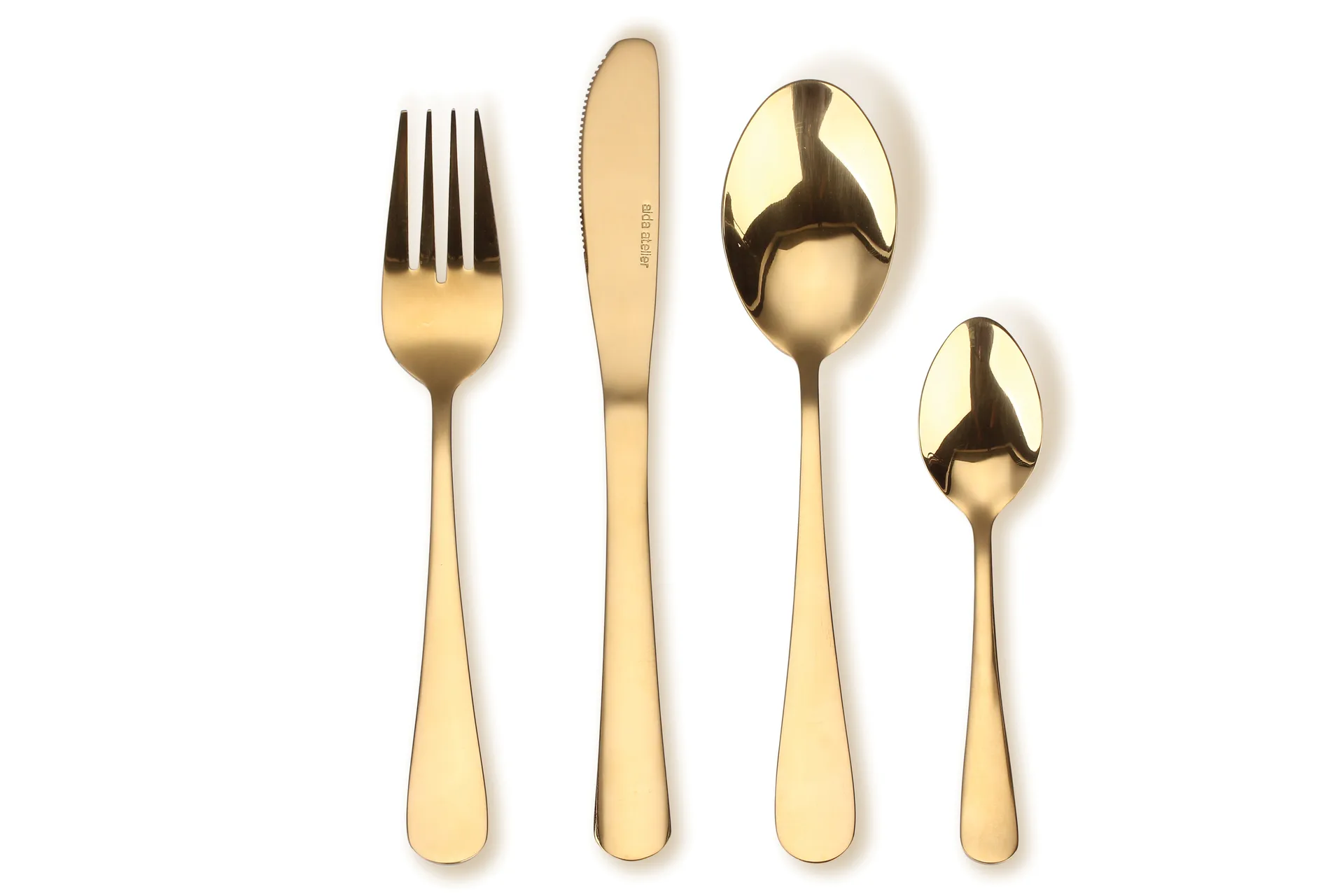 Atelier bestekset, 16-delig – goud Aida