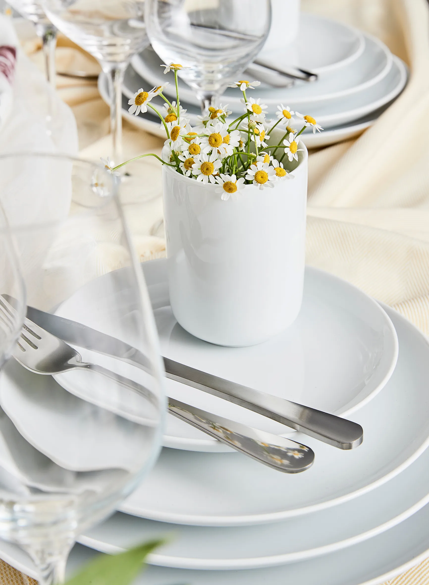 Atelier dinerbord Ø25 cm 4-pack, Superwit Aida