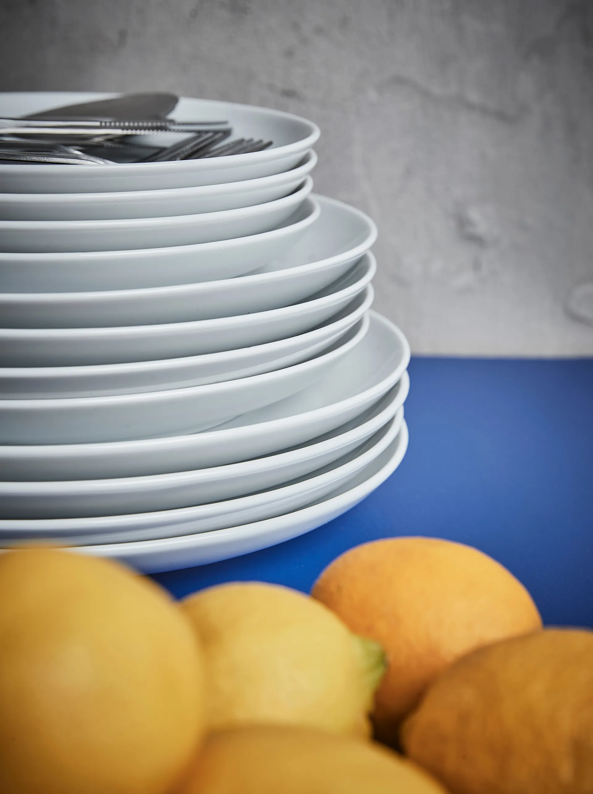 Atelier dinerbord Ø25 cm 4-pack, Superwit Aida