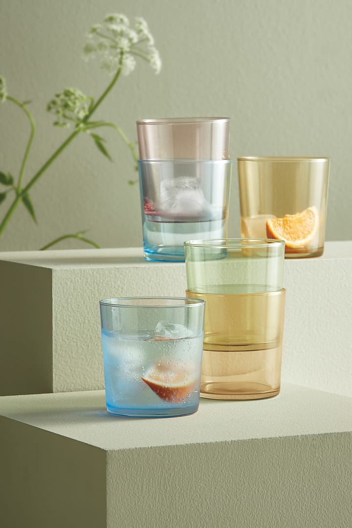 Café drinkglas multi, 4-pack Aida