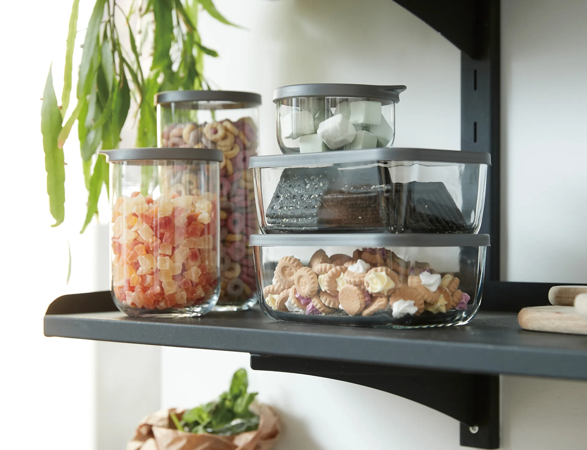 Café opbergpot met deksel 1,4 liter, Transparant Aida