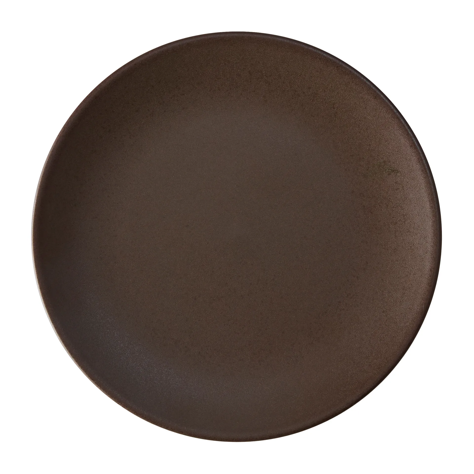 Ceramic Workshop bord Ø26 cm, Chestnut-matte brown Aida