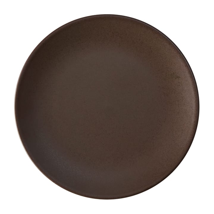Ceramic Workshop bord Ø26 cm - Chestnut-matte brown - Aida