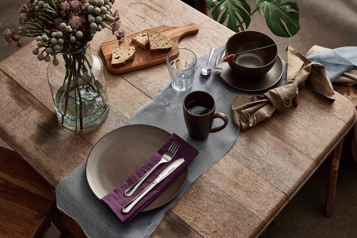 Ceramic Workshop bord Ø26 cm, Chestnut-matte brown Aida