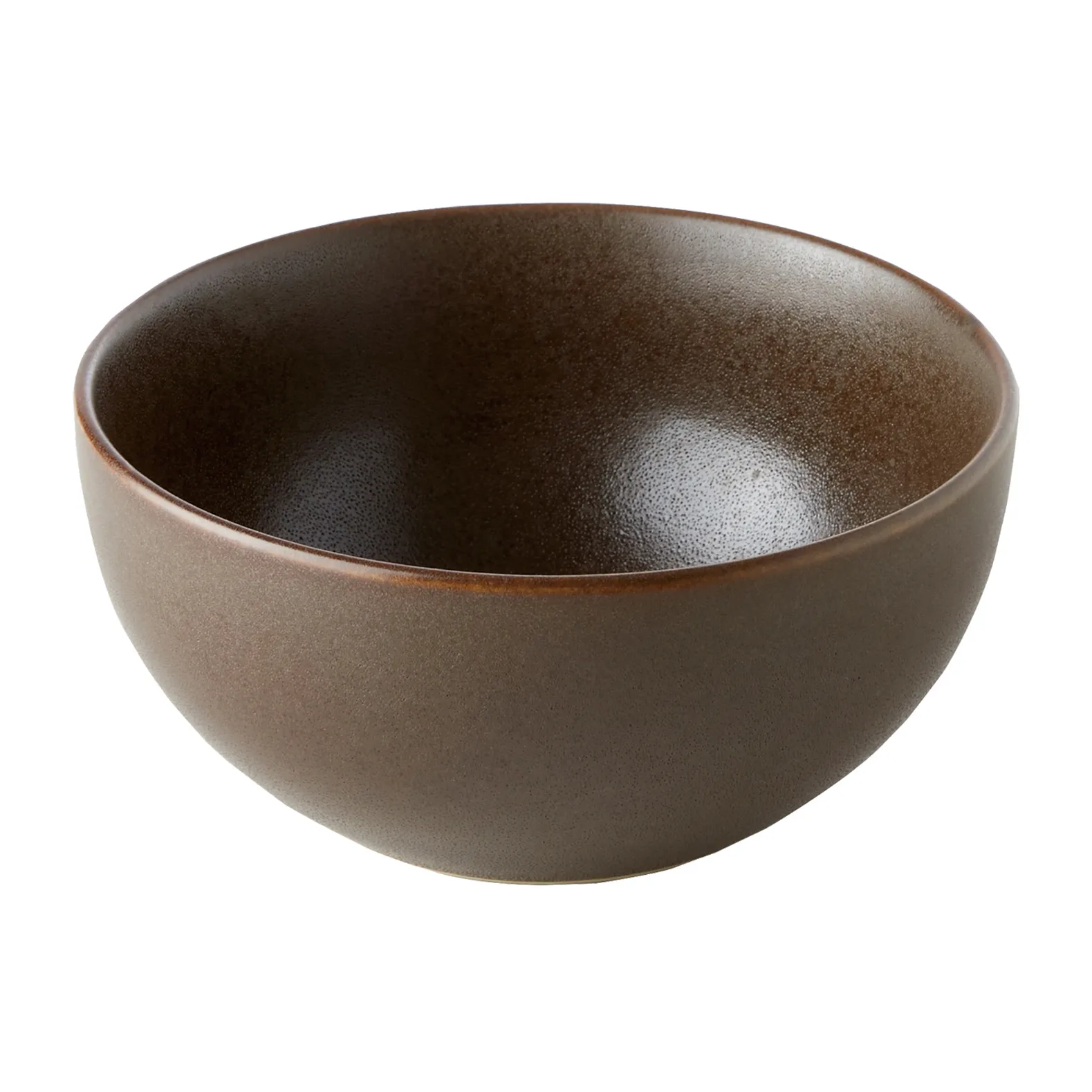 Ceramic Workshop kom Ø15 cm, Chestnut-matte brown Aida