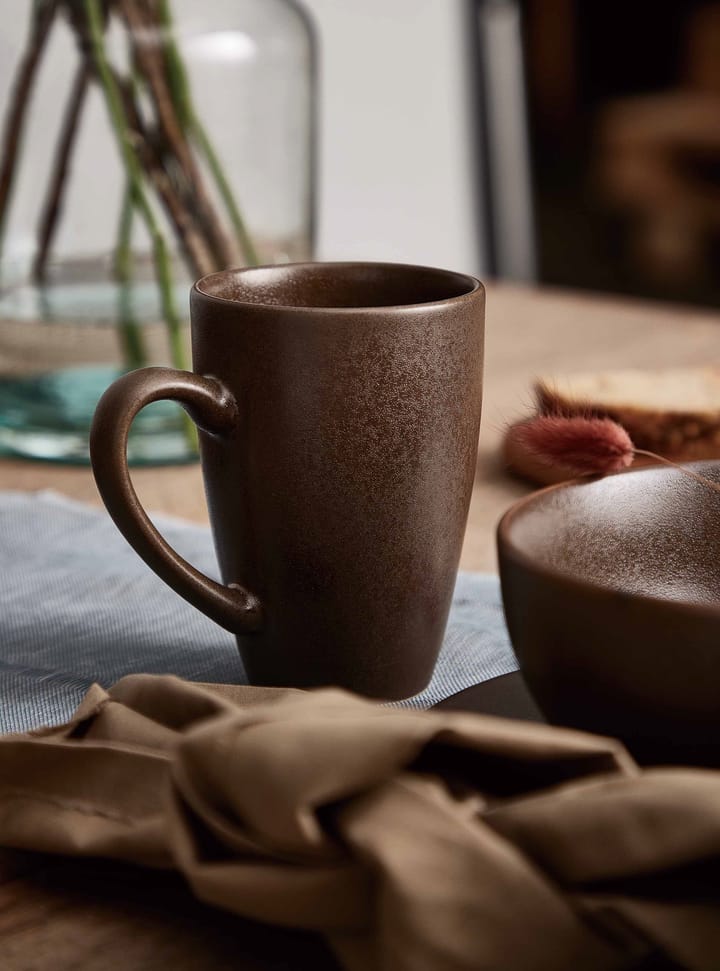 Ceramic Workshop kop 35 cl, Chestnut-matte brown Aida