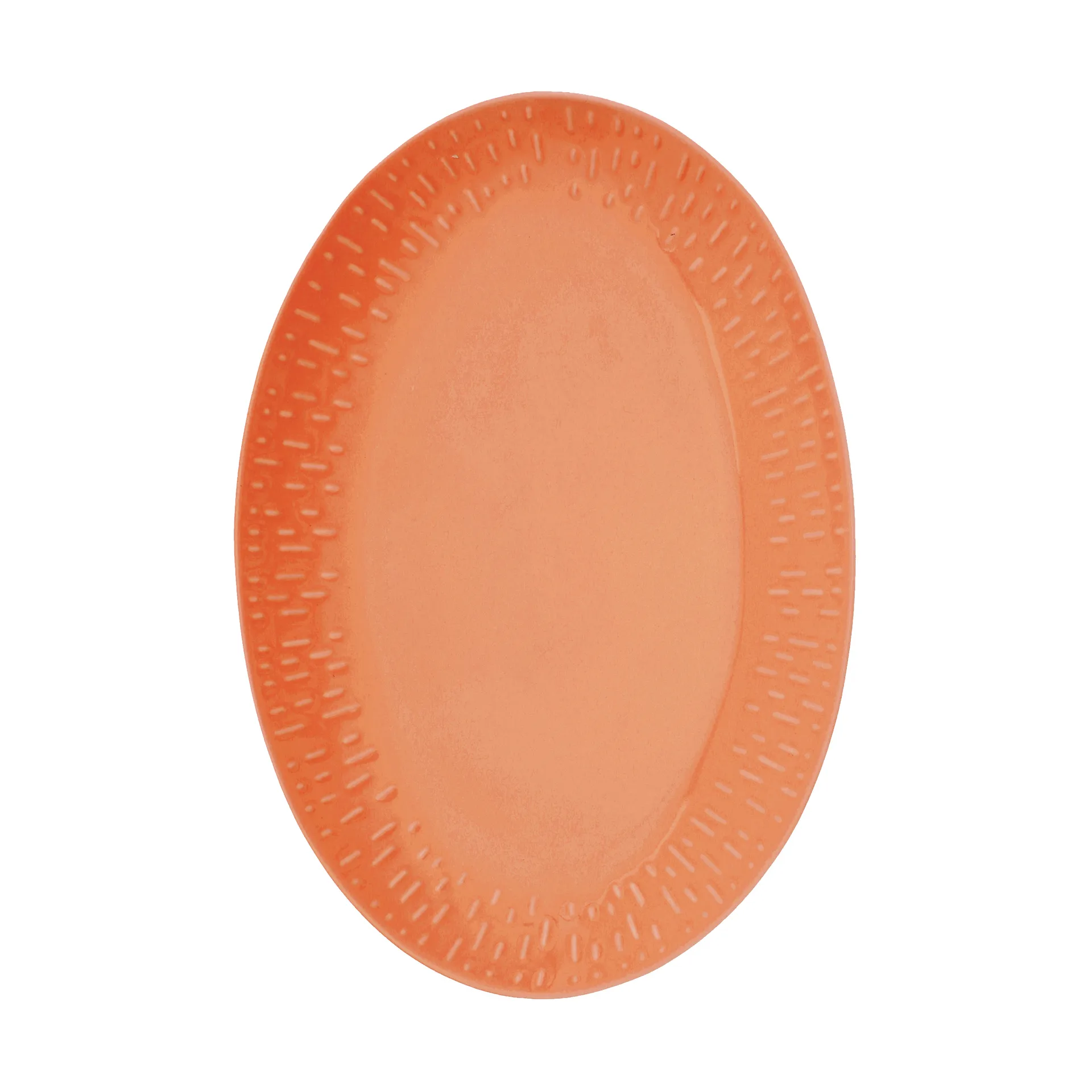 Confetti ovaal bord, Apricot, 25,5x36 cm Aida