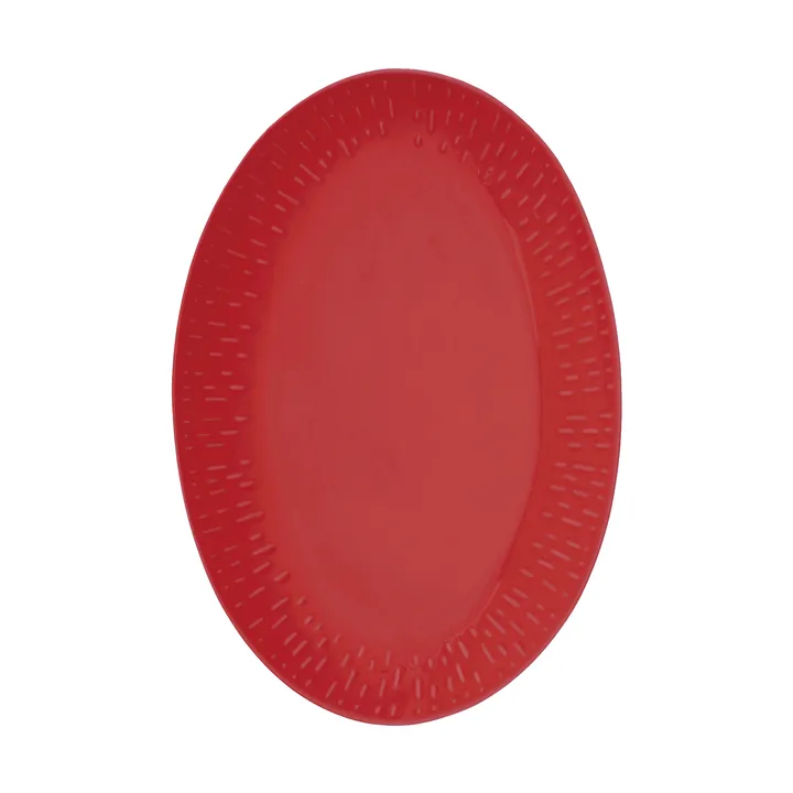Confetti ovaal bord - Chili, 25,5x36 cm - Aida
