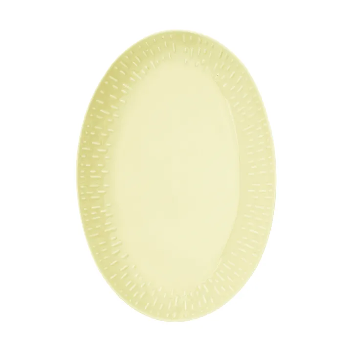 Confetti ovaal bord - Lemon, 25,5x36 cm - Aida