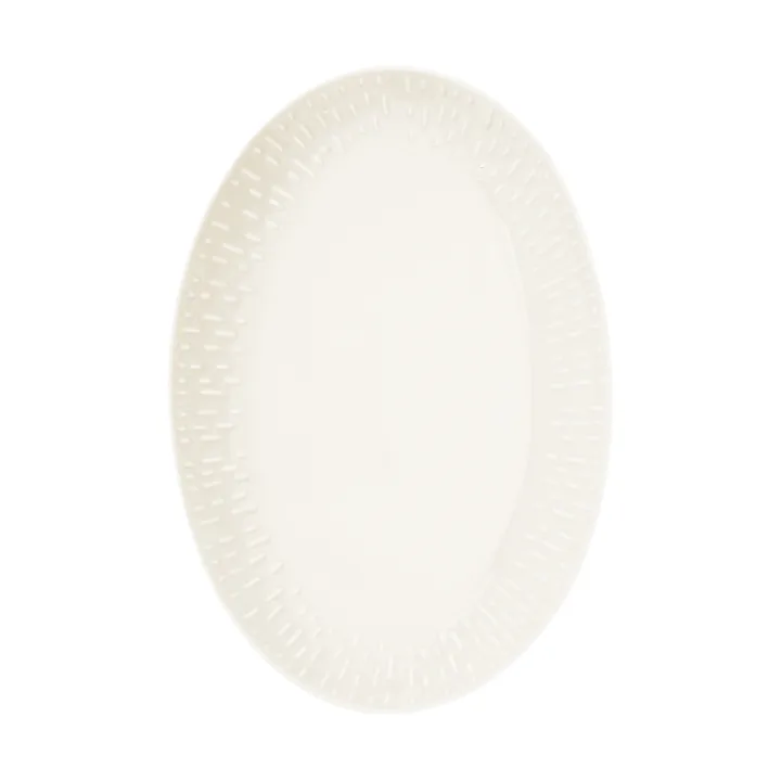 Confetti ovaal bord - Vanilla, 25,5x36 cm - Aida
