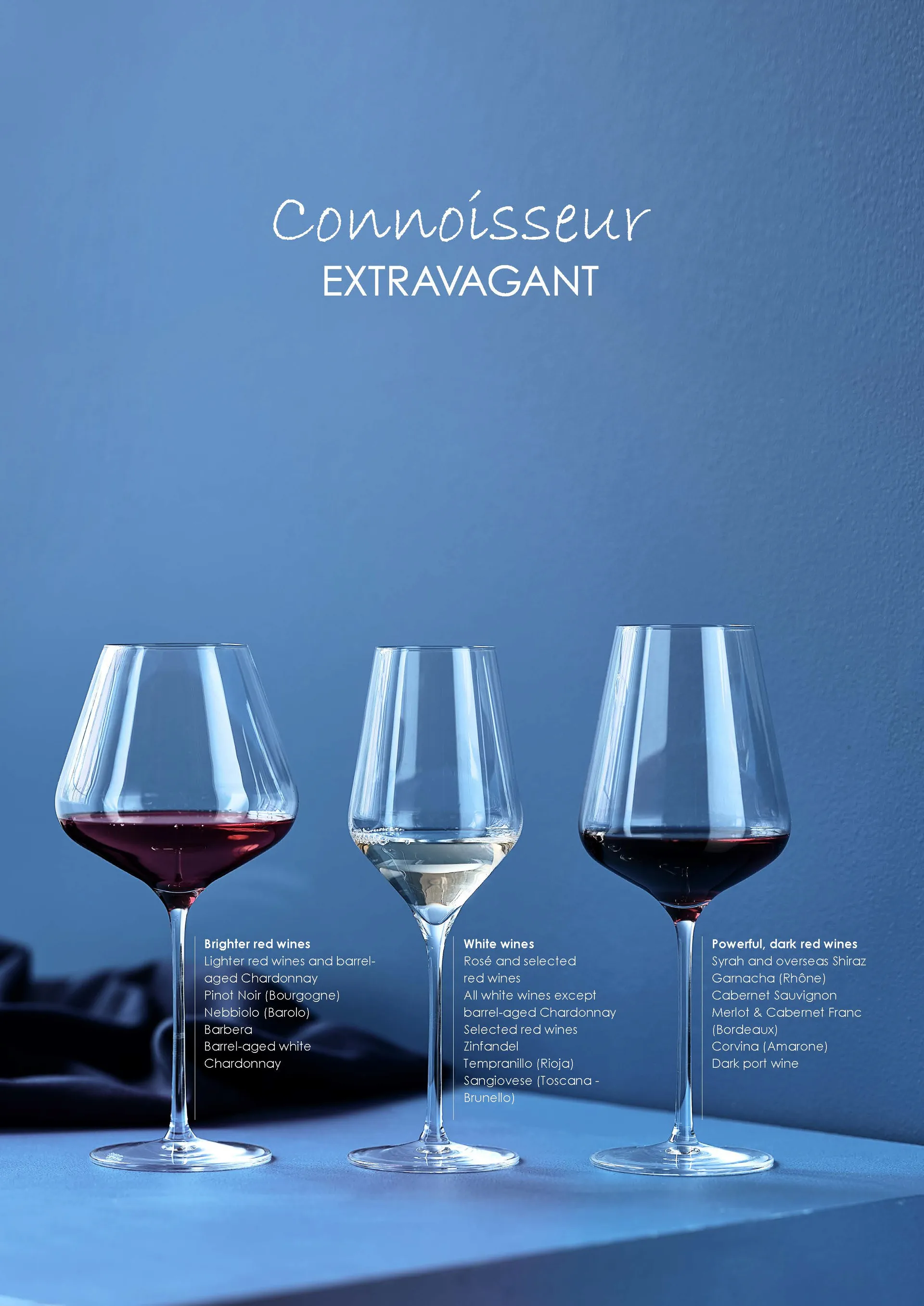 Connoisseur Extravagant wittewijnglas 40,5 cl 4-pack, Clear Aida