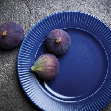 Groovy bord Ø 21 cm - Blauw - Aida