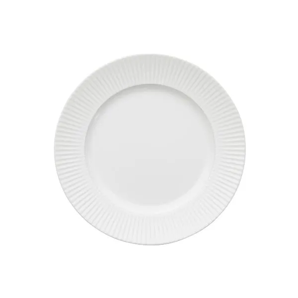 Groovy bord 21 cm, Wit Aida