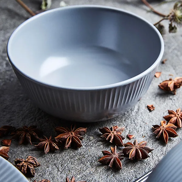 Groovy kom Ø 14,5 cm, Grijs Aida