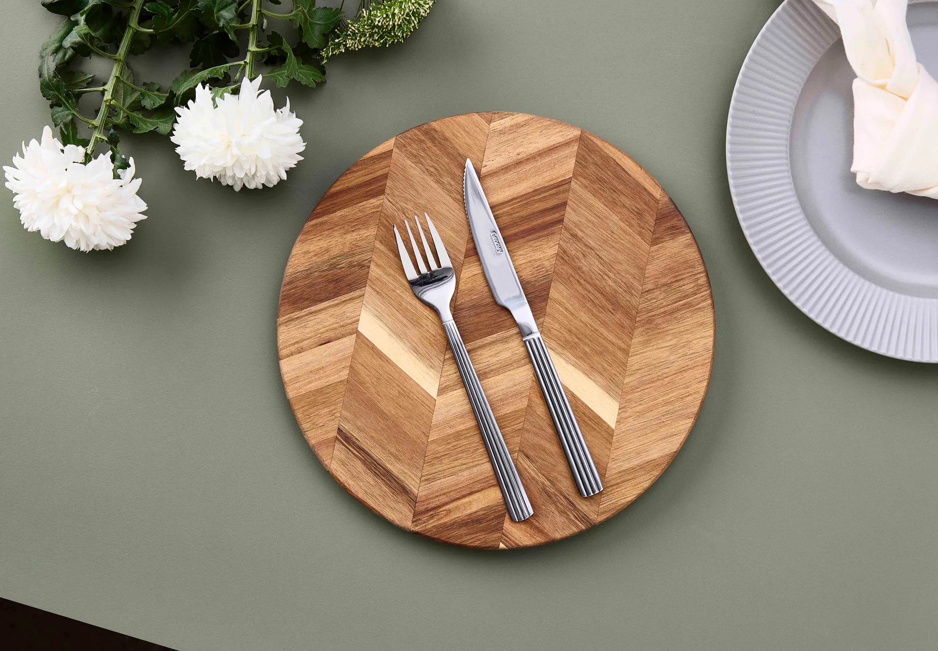 Groovy steakmes, Roestvrij staal Aida