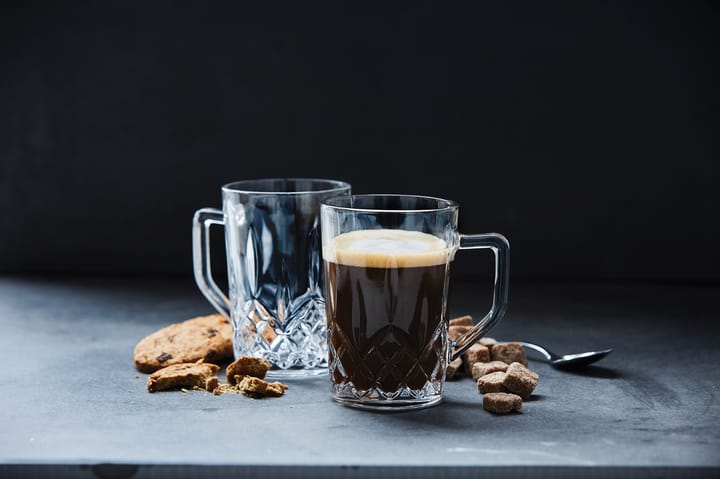 Harvey koffieglas met oor 27,5 cl 4-pack, Helder Aida