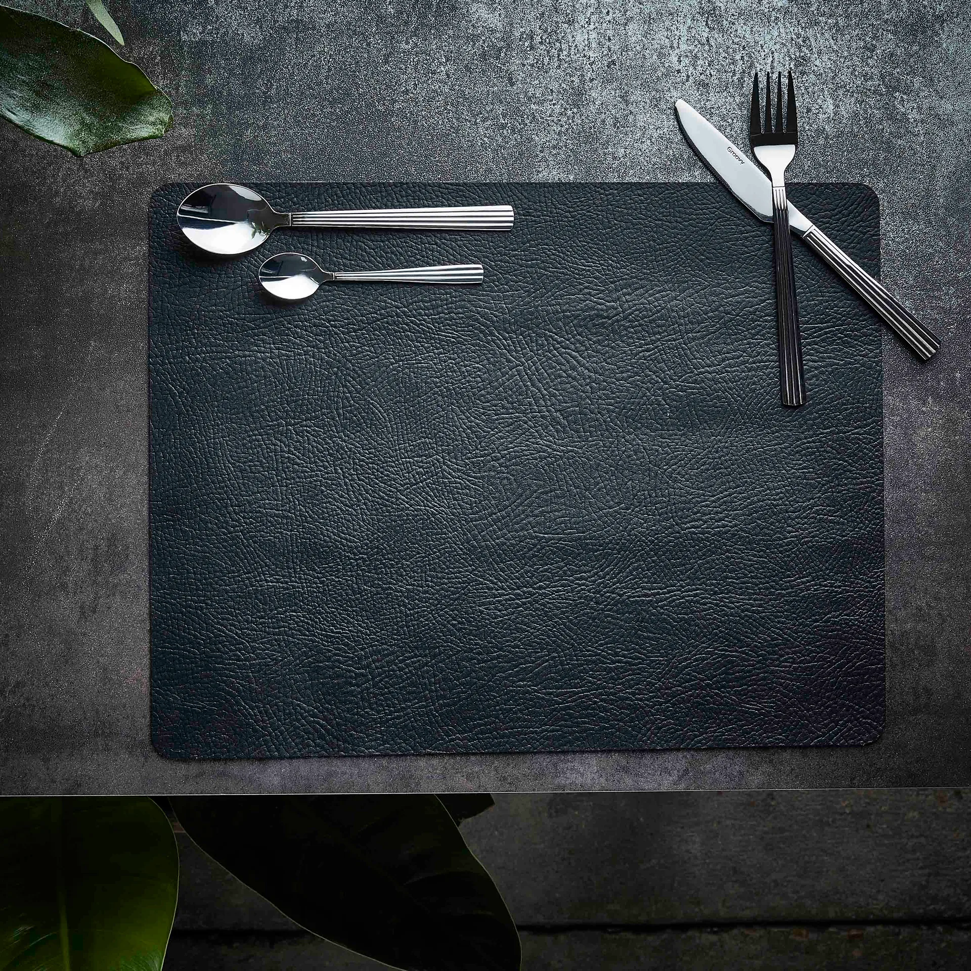 Quadro placemat 35x45 cm, Zwart Aida