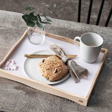 Raw bord Ø20 cm. - Arctic white - Aida