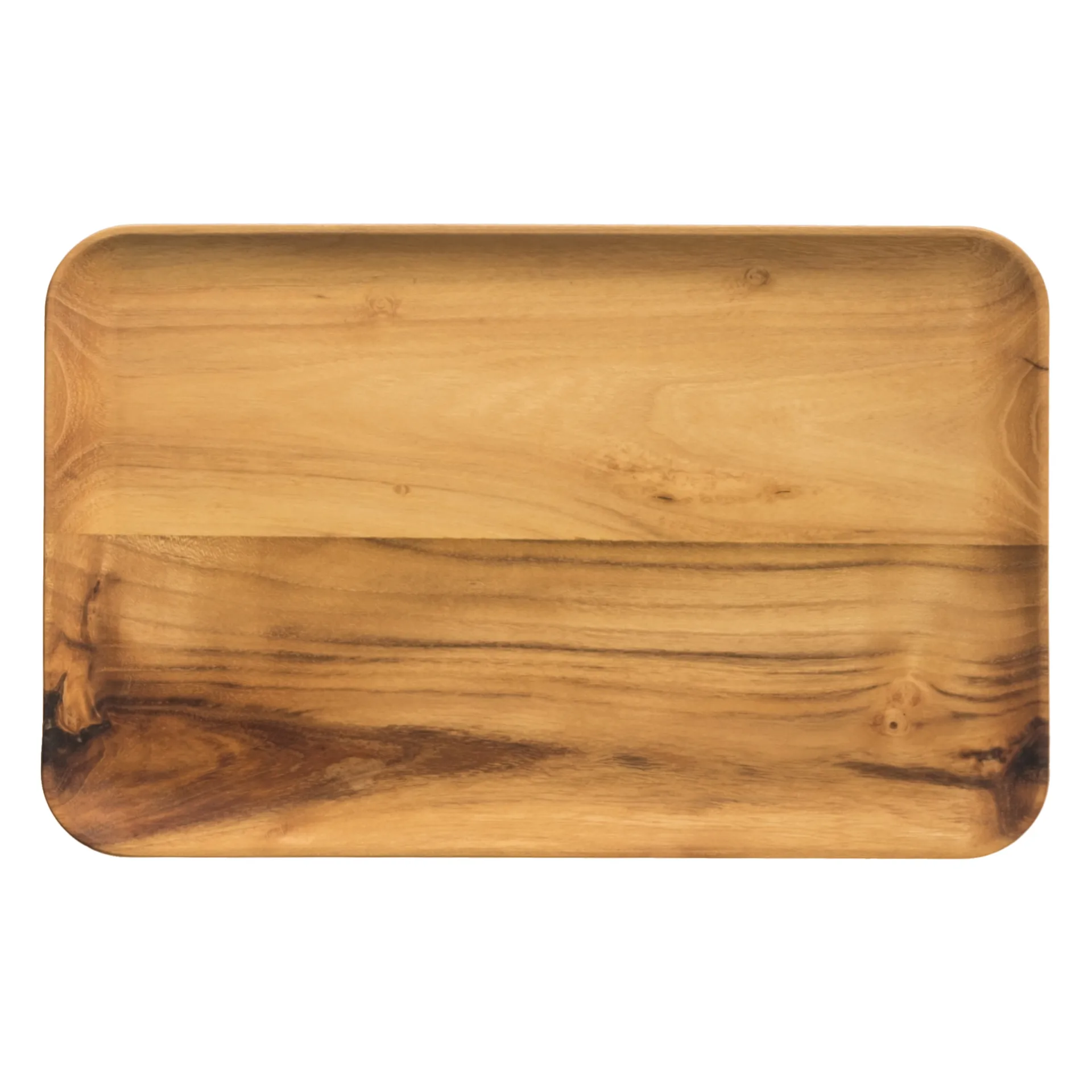 Raw bord rechthoekig 31,7x20,2 cm, Hout Aida