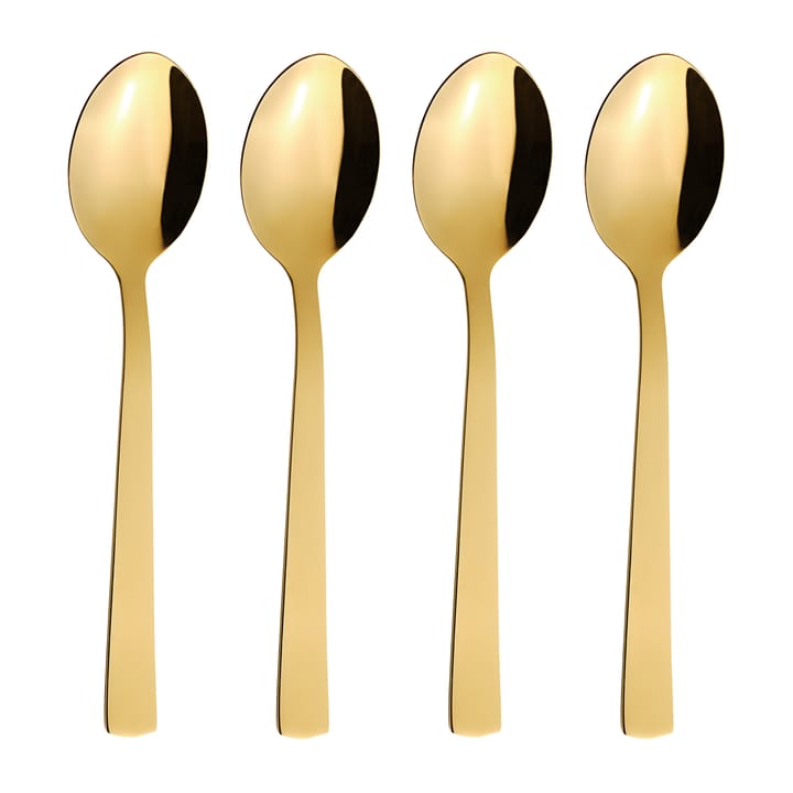Raw dessertlepel 4-pack, Goud Aida