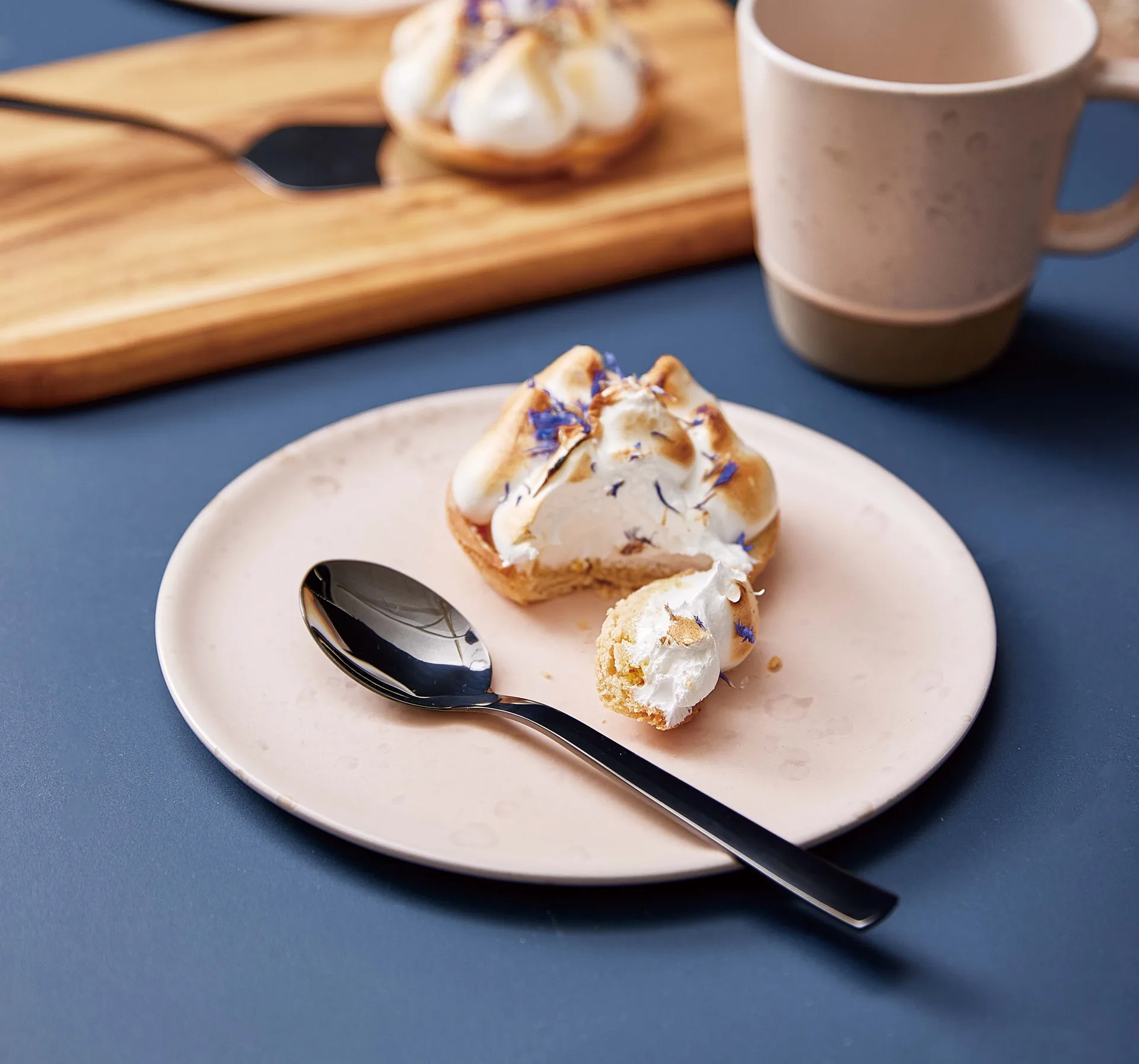 Raw dessertlepel 4-pack, Zwart Aida