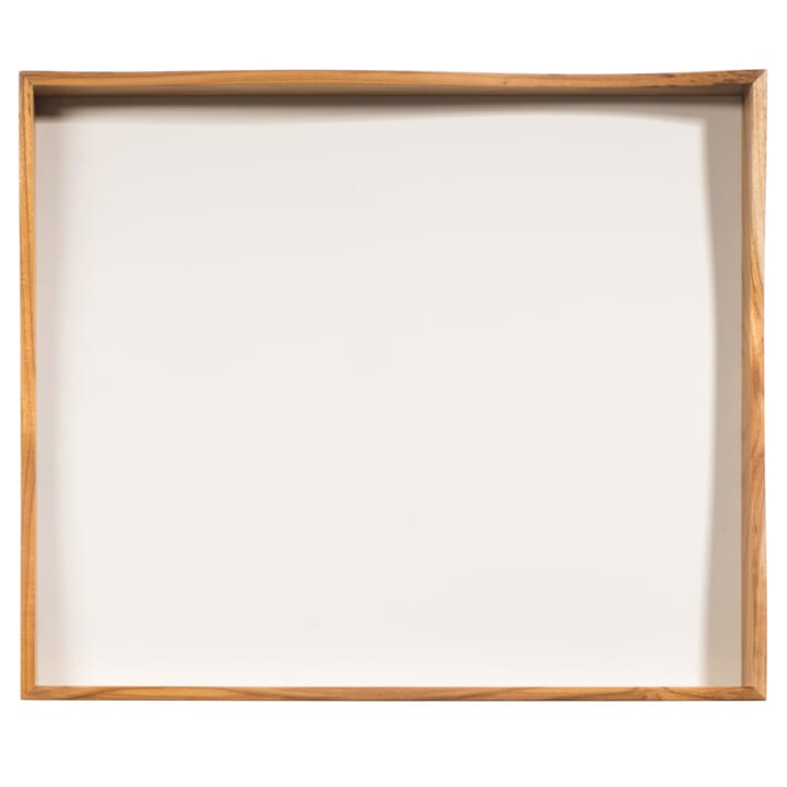 Raw dienblad met onderkant van MDF, Hout-wit Aida
