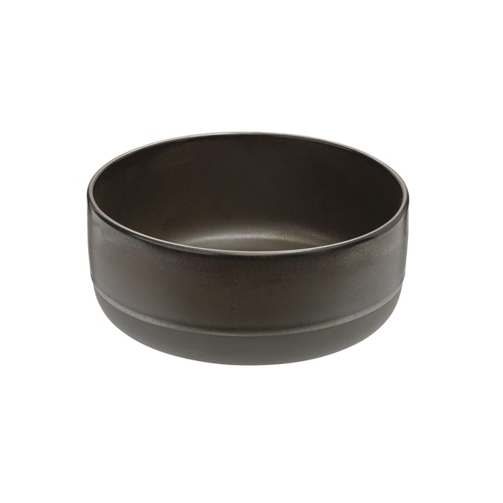 Raw diepe schaal aardewerk - Metallic brown - Aida