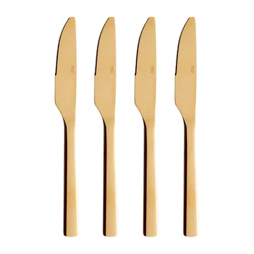 Raw dinermes 4-pack - Goud - Aida