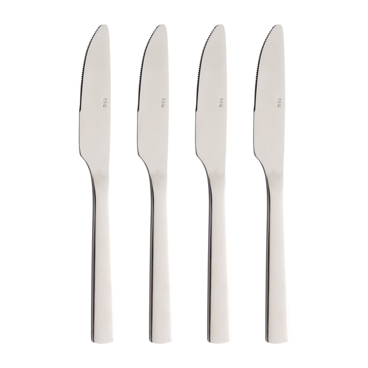 Raw dinermes 4-pack - Roestvrij staal - Aida