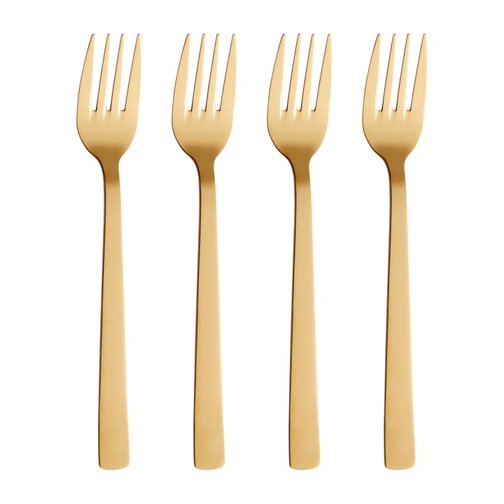 Raw dinervork 4-pack - Goud - Aida