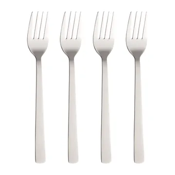 Raw dinervork 4-pack - Roestvrij staal - Aida