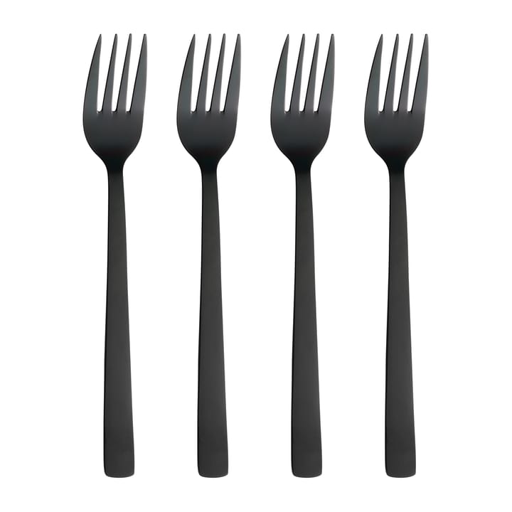 Raw dinervork 4-pack - Zwart - Aida