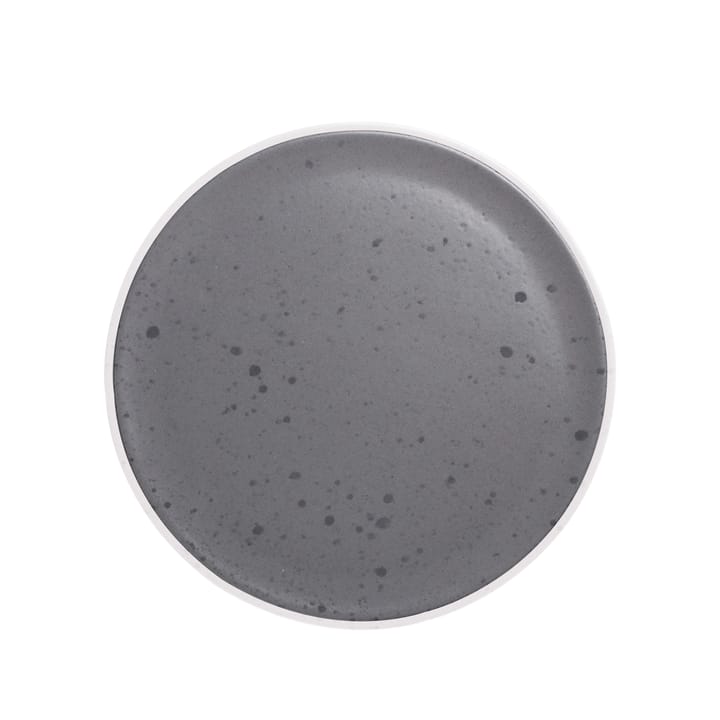 Raw koekjesschaal 34 cm - grijs met stippen - Aida