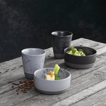 Raw kom Ø13,5 cm. - zwart met stippen - Aida