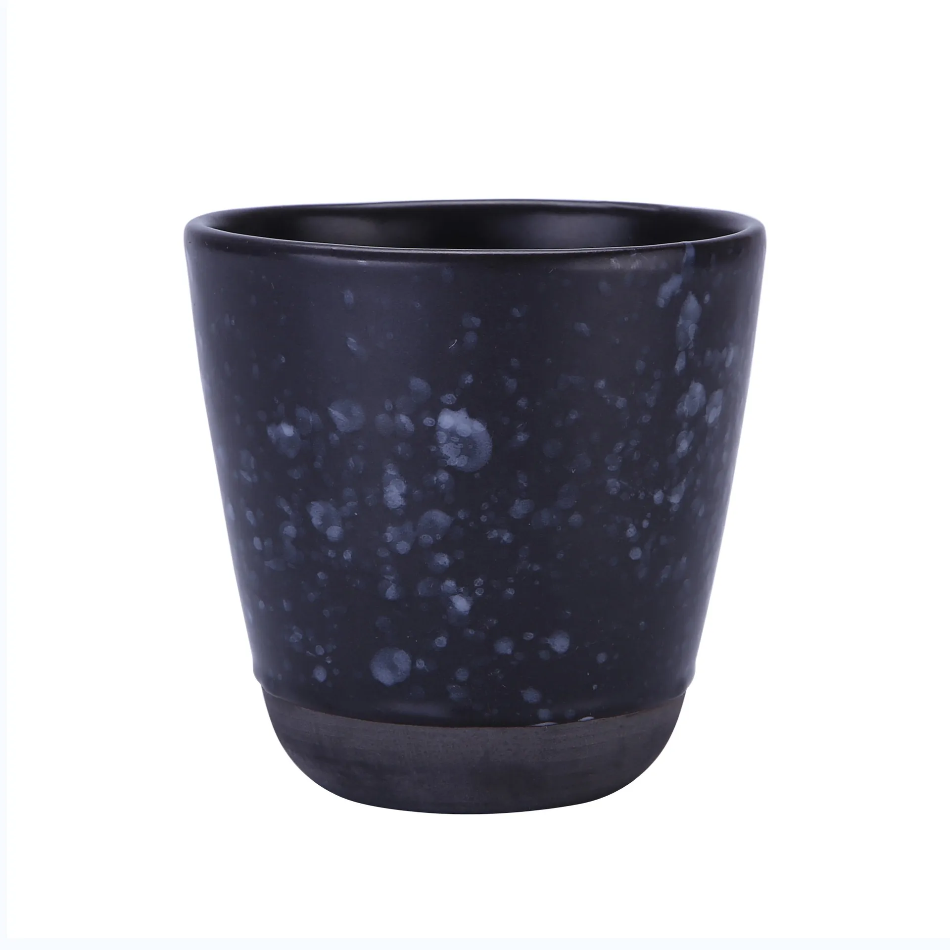 Raw mok 30 cl., zwart met stippen Aida