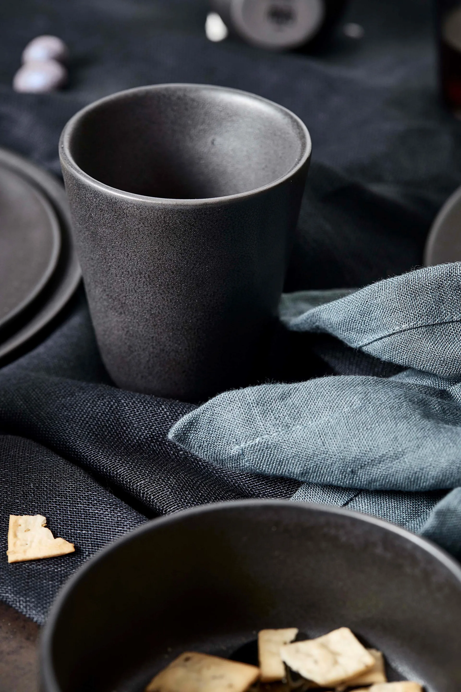 Raw mok dubbelwandig 25 cl., Titanium black Aida