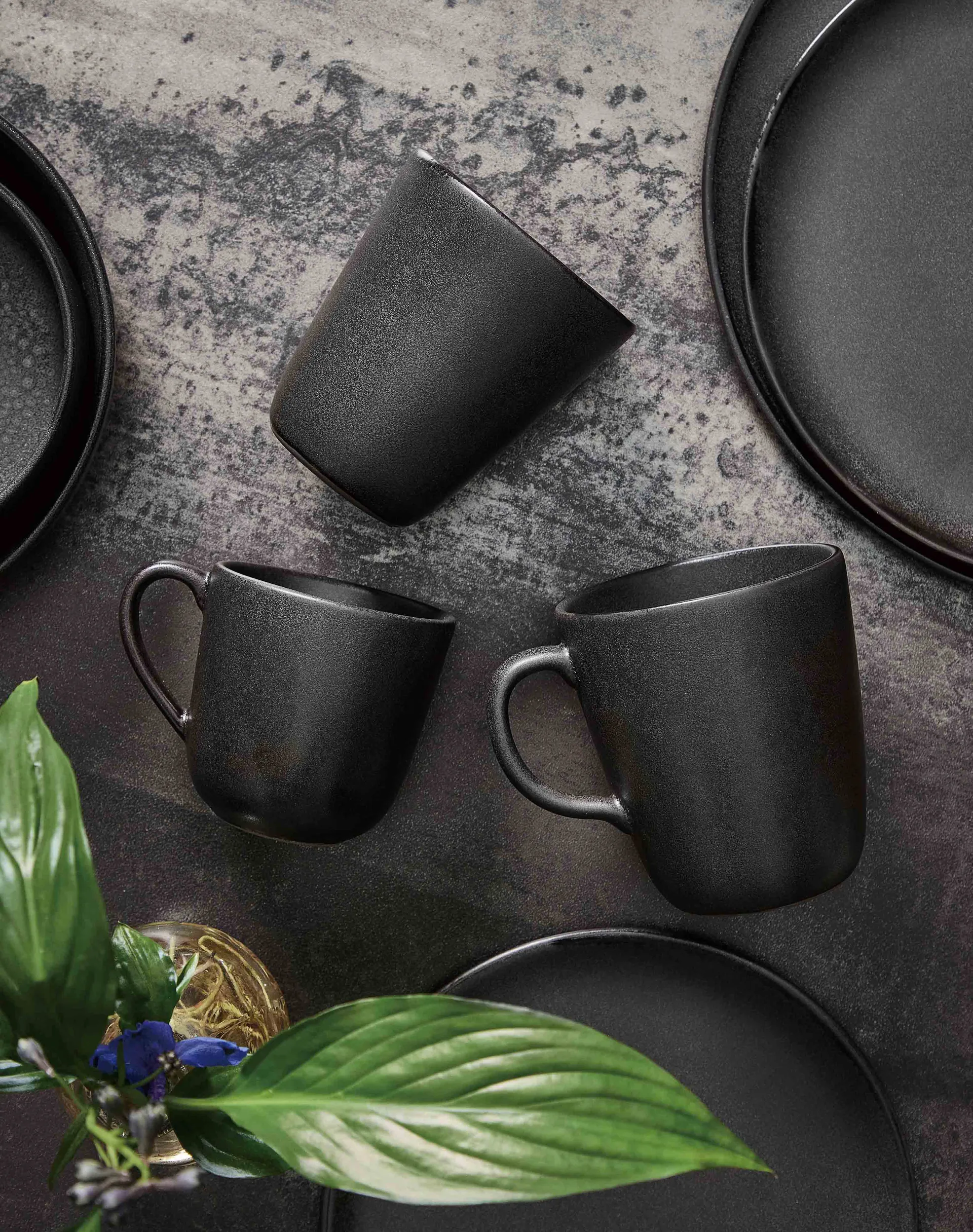 Raw mok met oor 20 cl, Titanium black Aida