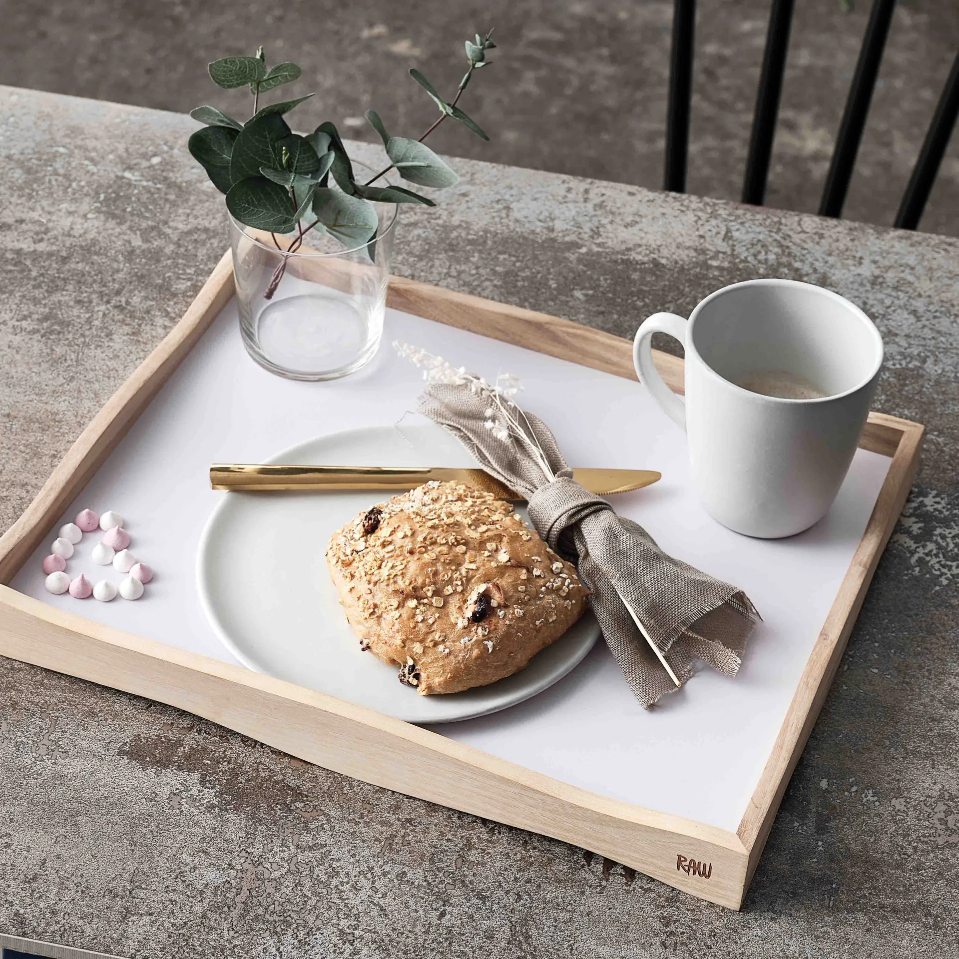 Raw mok met oor 35 cl, Arctic white Aida