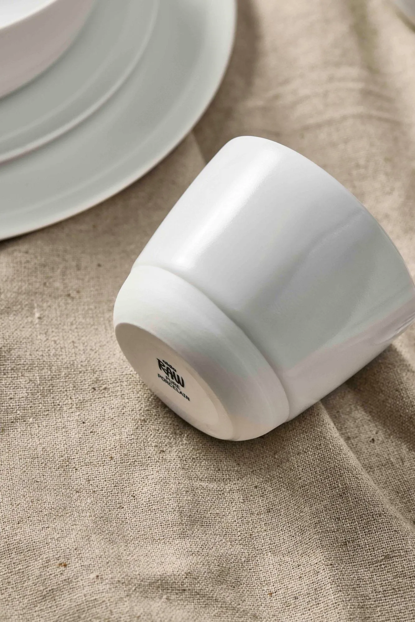 Raw mok, Pure Porcelain, zonder handvatten Aida