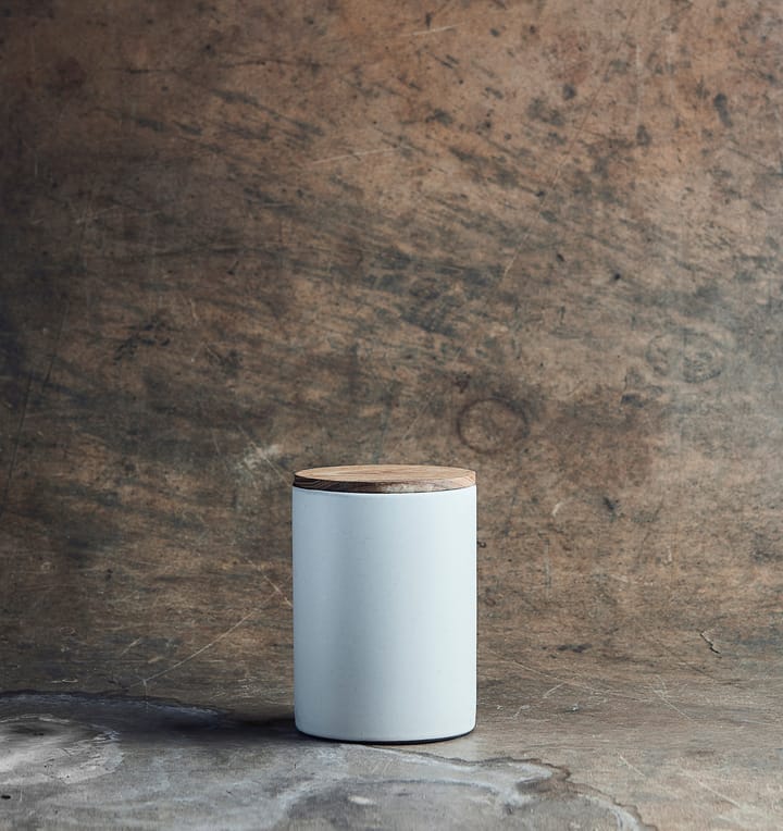Raw opbergpot met deksel 15 cm, Arctic white Aida