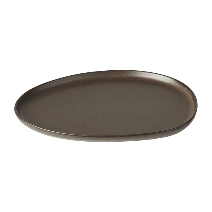 Raw Organic lunchbord 24x21 cm, Metallic Brown Aida